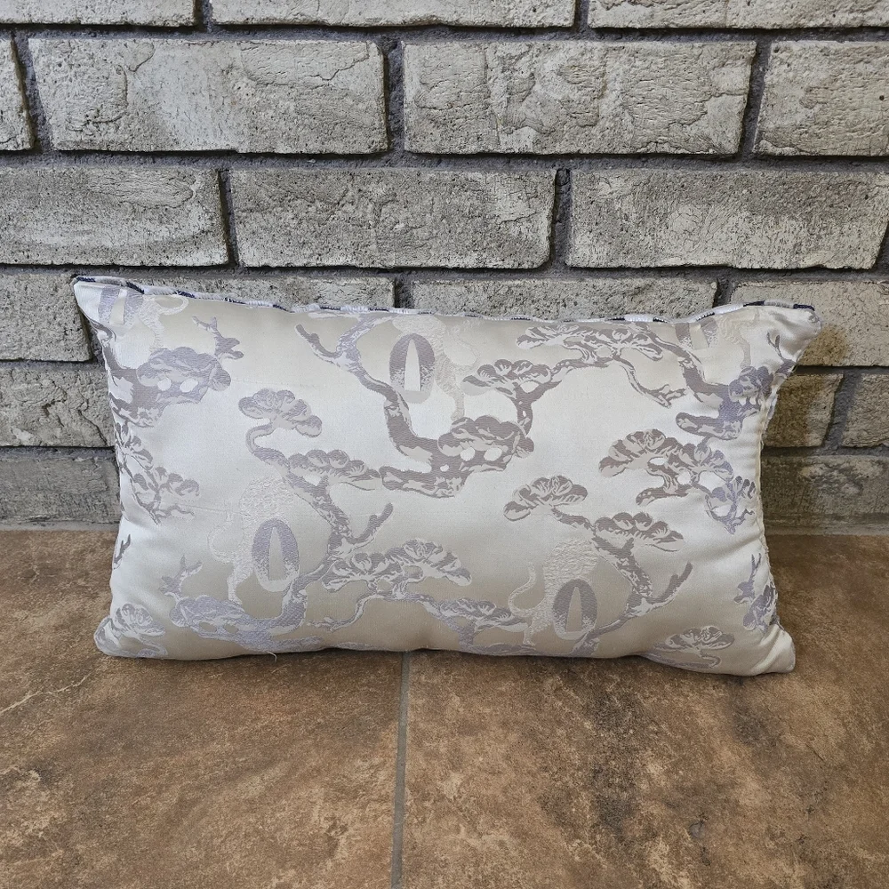 Grey Squared Design Decor Pillow